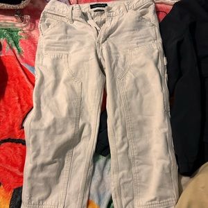 Aeropostale white carpenter pants